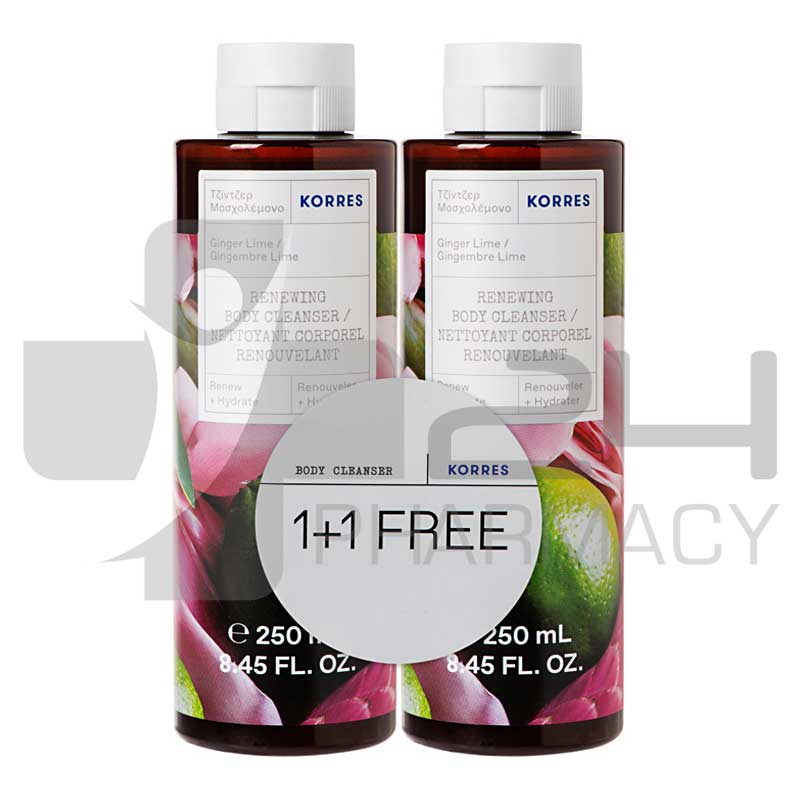 KORRES ΑΦΡΟΛΟΥΤΡΟ ΤΖΙΝΤΖΕΡ ΜΟΣΧΟΛΕΜΟΝΟ 1+1 2X250ML KORRES ΑΦΡΟΛΟΥΤΡΟ ΤΖΙΝΤΖΕΡ ΜΟΣΧΟΛΕΜΟΝΟ 1+1 2X250ML