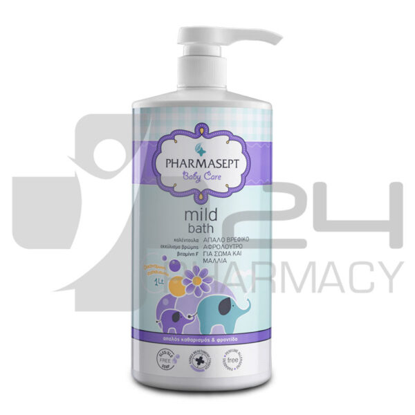 PHARMASEPT MILD BATH ΑΦΡΟΛΟΥΤΡΟ ΓΙΑ ΣΩΜΑ & ΜΑΛΛΙΑ 1LT