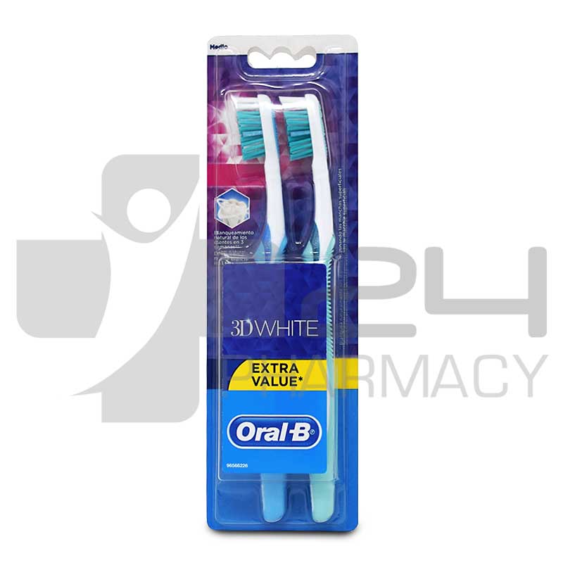 ORAL-B 3D WHITE EXTRA VALUE ΟΔΟΝΤΟΒΟΥΡΤΣΑ 2ΤΜΧ ORAL-B 3D WHITE EXTRA VALUE ΟΔΟΝΤΟΒΟΥΡΤΣΑ 2ΤΜΧ