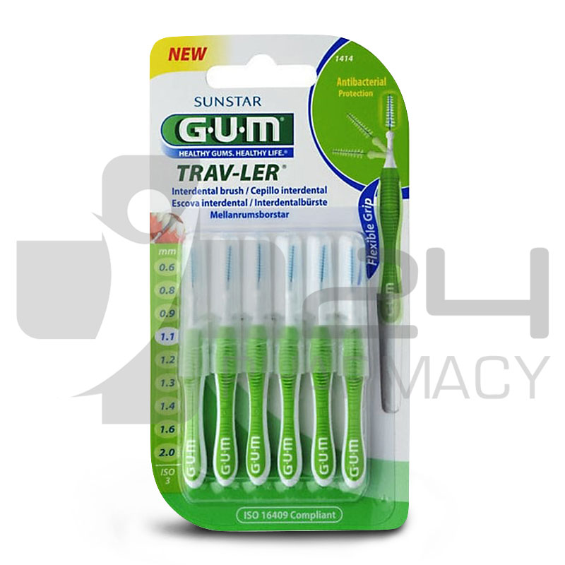 GUM TRAV-LER ΜΕΣΟΔΟΝΤΙΑ ΒΟΥΡΤΣΑΚΙΑ 1.1MM 6ΤΜΧ GUM TRAV-LER ΜΕΣΟΔΟΝΤΙΑ ΒΟΥΡΤΣΑΚΙΑ 1.1MM 6ΤΜΧ