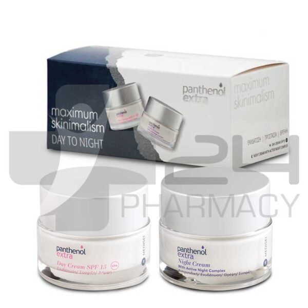 PANTHENOL EXTRA ΣΕΤ ΕΝΥΔΑΤΙΚΗ ΚΡΕΜΑ ΗΜΕΡΑΣ 50ML & ΑΝΤΙΡΥΤΙΔΙΚΗ ΚΡΕΜΑ ΝΥΧΤΑΣ 50ML