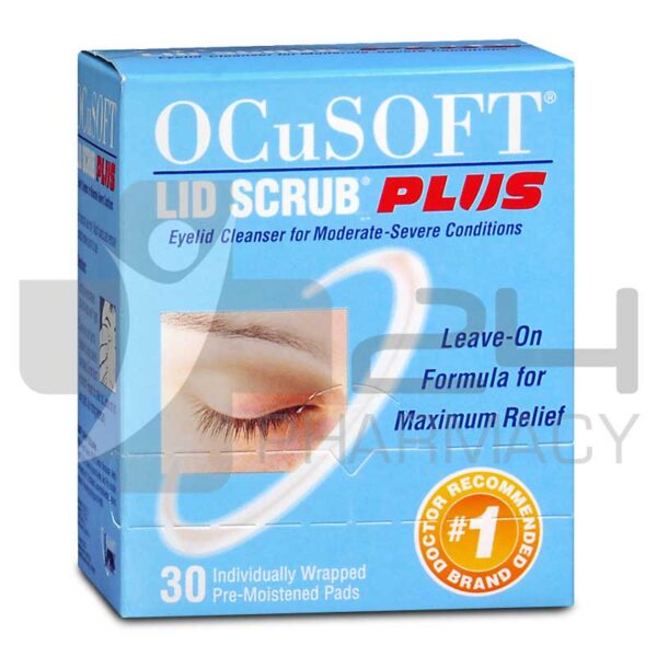 OCUSOFT PLUS ΠΑΝΑΚΙΑ ΓΙΑ ΥΓΙΕΙΝΗ ΤΩΝ ΒΛΕΦΑΡΩΝ 30ΤΜΧ