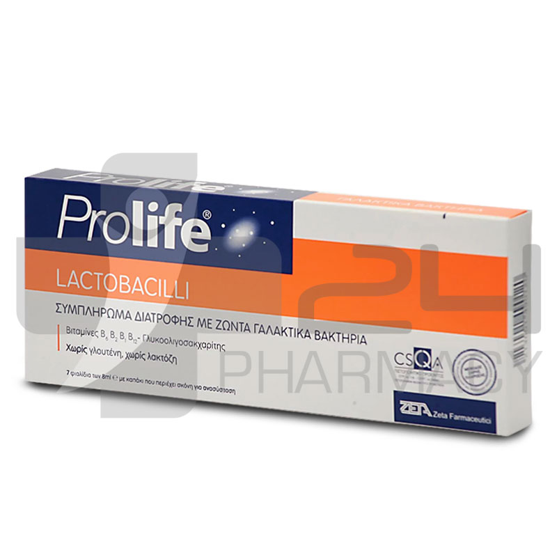 PROLIFE LACTOBACILLI ΣΥΜΠΛΗΡΩΜΑ ΔΙΑΤΡΟΦΗΣ ΜΕ ΠΡΟΒΙΟΤΙΚΗ ΔΡΑΣΗ 7X8ML PROLIFE LACTOBACILLI ΣΥΜΠΛΗΡΩΜΑ ΔΙΑΤΡΟΦΗΣ ΜΕ ΠΡΟΒΙΟΤΙΚΗ ΔΡΑΣΗ 7X8ML