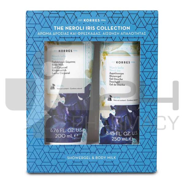 KORRES ΣΕΤ NEROLI IRIS COLLECTION ΓΑΛΑΚΤΩΜΑ 200ML & ΑΦΡΟΛΟΥΤΡΟ 250ML