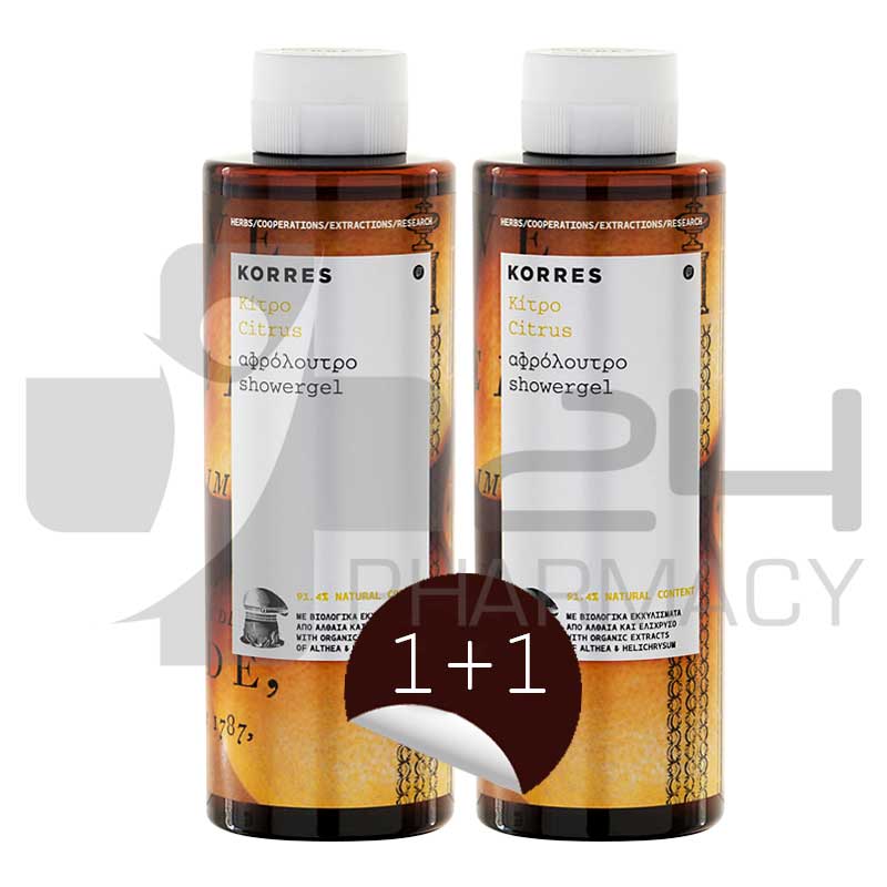 KORRES ΑΦΡΟΛΟΥΤΡΟ ΚΙΤΡΟ 1+1 2X250ML KORRES ΑΦΡΟΛΟΥΤΡΟ ΚΙΤΡΟ 1+1 2X250ML