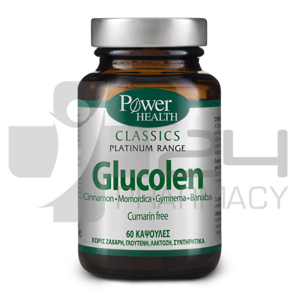 POWER HEALTH GLUCOLEN ΓΙΑ ΔΙΑΤΗΡΗΣΗ ΦΥΣΙΟΛΟΓΙΚΩΝ ΕΠΙΠΕΔΩΝ ΓΛΥΚΟΖΗΣ ΣΤΟ ΑΙΜΑ 60 ΚΑΨΟΥΛΕΣ