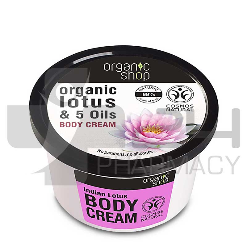 NATURA SIBERICA ORGANIC SHOP INDIAN LOTUS ΚΡΕΜΑ ΣΩΜΑΤΟΣ 250ML NATURA SIBERICA ORGANIC SHOP INDIAN LOTUS ΚΡΕΜΑ ΣΩΜΑΤΟΣ 250ML