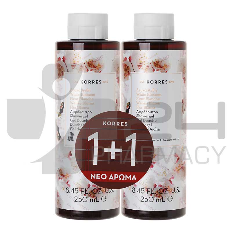 KORRES ΑΦΡΟΛΟΥΤΡΟ ΛΕΥΚΑ ΑΝΘΗ 1+1 2X250ML KORRES ΑΦΡΟΛΟΥΤΡΟ ΛΕΥΚΑ ΑΝΘΗ 1+1 2X250ML