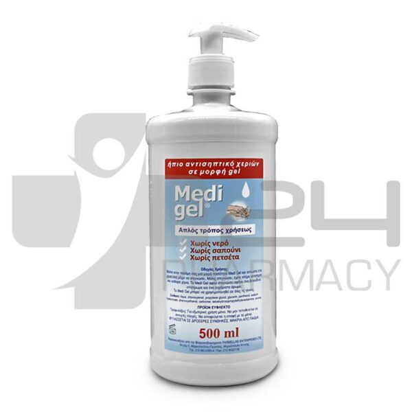 MEDI GEL ΓΕΛΗ ΗΠΙΟ ΑΝΤΙΣΗΠΤΙΚΟ ΧΕΡΙΩΝ 500ML
