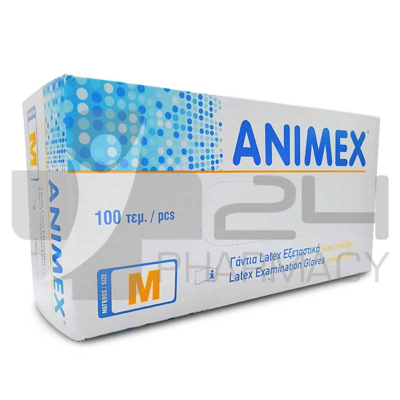 ANIMEX ΓΑΝΤΙΑ LATEX ΑΣΠΡΟ ΧΩΡΙΣ ΠΟΥΔΡΑ MEDIUM 100ΤΜΧ ANIMEX ΓΑΝΤΙΑ LATEX ΑΣΠΡΟ ΧΩΡΙΣ ΠΟΥΔΡΑ MEDIUM 100ΤΜΧ