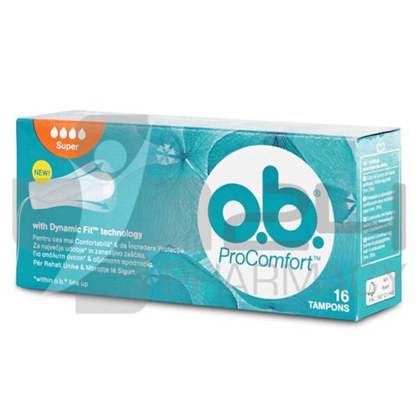 OB PROCOMFORT SUPER ΤΑΜΠΟΝ ΜΕΤΡΙΑΣ ΩΣ ΜΕΓΑΛΗΣ ΡΟΗΣ 16 ΤΜΧ