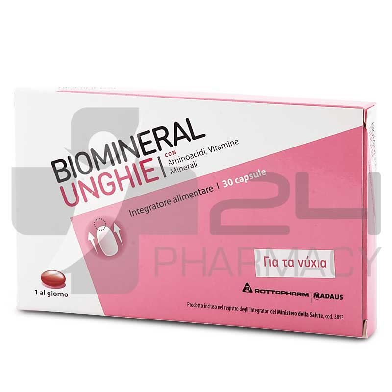 BIOMINERAL UNGHIE ΒΙΤΑΜΙΝΕΣ ΓΙΑ ΤΑ ΝΥΧΙΑ 30 ΚΑΨΟΥΛΕΣ BIOMINERAL UNGHIE ΒΙΤΑΜΙΝΕΣ ΓΙΑ ΤΑ ΝΥΧΙΑ 30 ΚΑΨΟΥΛΕΣ