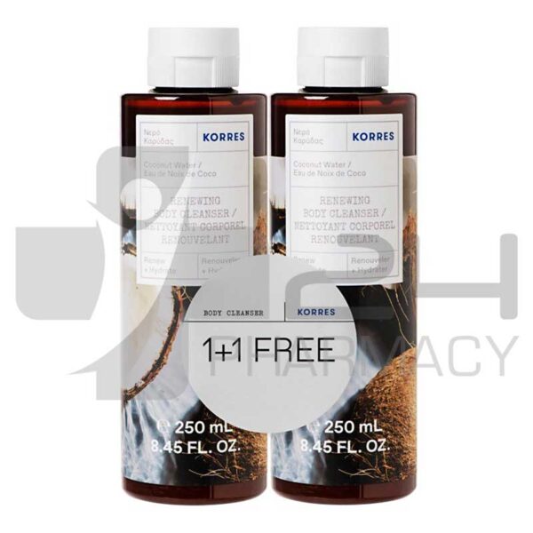 KORRES ΑΦΡΟΛΟΥΤΡΟ ΝΕΡΟ ΚΑΡΥΔΑΣ 1+1 2X250ML