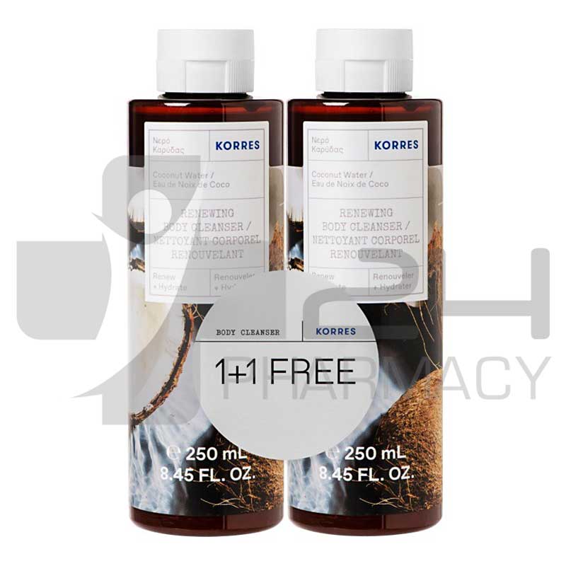 KORRES ΑΦΡΟΛΟΥΤΡΟ ΝΕΡΟ ΚΑΡΥΔΑΣ 1+1 2X250ML KORRES ΑΦΡΟΛΟΥΤΡΟ ΝΕΡΟ ΚΑΡΥΔΑΣ 1+1 2X250ML