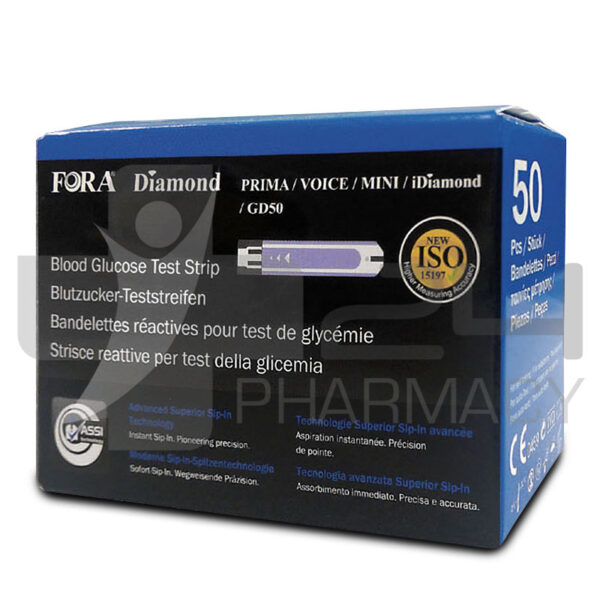 FORA DIAMOND ΤΑΙΝΙΕΣ ΜΕΤΡΗΣΗΣ ΣΑΚΧΑΡΟΥ 50 ΤΜΧ