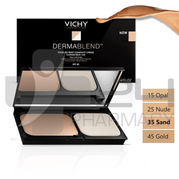 VICHY DERMABLEND COMPACT-CREAM-MAKE-UP No. 35 SAND 9