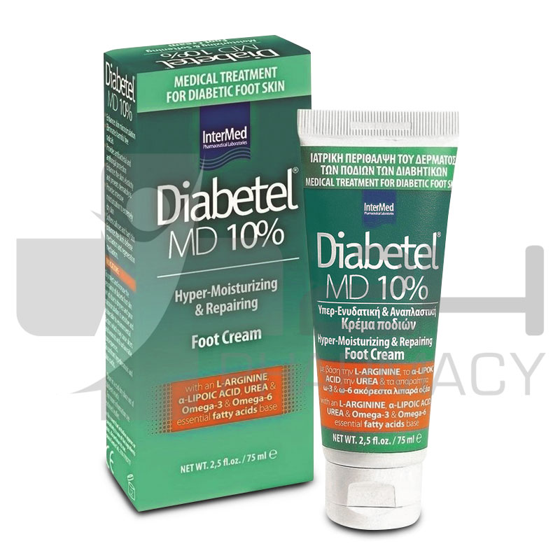 INTERMED DIABETEL MD 10% ΚΡΕΜΑ ΠΟΔΙΩΝ ΥΠΕΡΕΝΥΔΑΤΙΚΗ & ΑΝΑΠΛΑΣΤΙΚΗ 75ML INTERMED DIABETEL MD 10% ΚΡΕΜΑ ΠΟΔΙΩΝ ΥΠΕΡΕΝΥΔΑΤΙΚΗ & ΑΝΑΠΛΑΣΤΙΚΗ 75ML