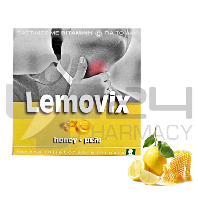 LEMOVIX ΠΑΣΤΙΛΙΕΣ ΛΕΜΟΝΙ & ΜΕΛΙ ΓΙΑ ΤΟ ΛΑΙΜΟ 40GR LEMOVIX ΠΑΣΤΙΛΙΕΣ ΛΕΜΟΝΙ & ΜΕΛΙ ΓΙΑ ΤΟ ΛΑΙΜΟ 40GR