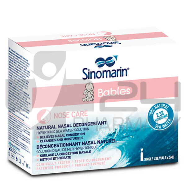 SINOMARIN BABIES ΦΥΣΙΚΟ ΡΙΝΙΚΟ ΑΠΟΣΥΜΦΟΡΗΤΙΚΟ ΓΙΑ ΜΩΡΑ 36X5ML