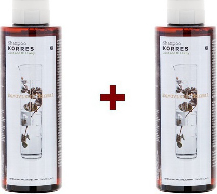 Korres Aloe & Dittany Σαμπουάν για Κανονικά Μαλλιά (2x250ml) 500ml Korres Aloe & Dittany Σαμπουάν για Κανονικά Μαλλιά (2x250ml) 500ml