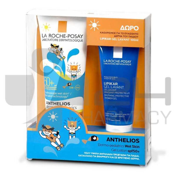 LA ROCHE-POSAY ANTHELIOS SPF50+ CREAM 250ML & LIPIKAR GEL LAVANT 100ML