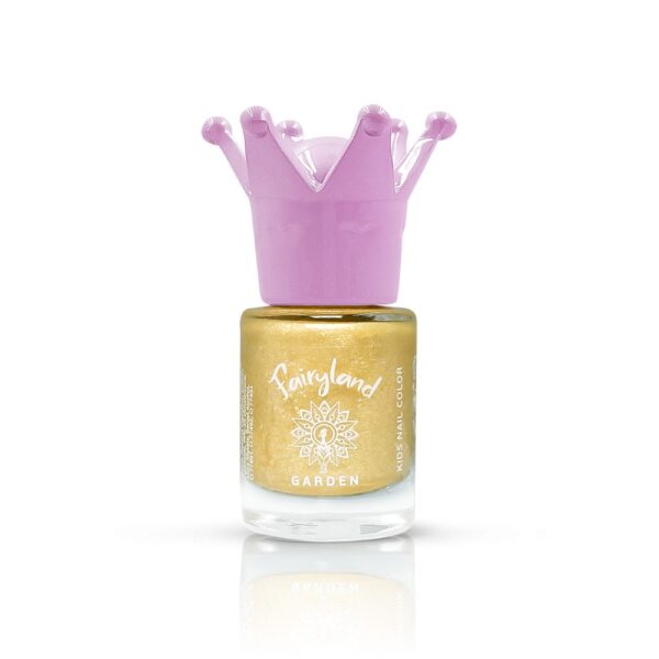 Fairyland Nail Polish Glitter Gold Jiny 4 Παιδικό βερνίκι νυχιών με άρωμα φράουλα