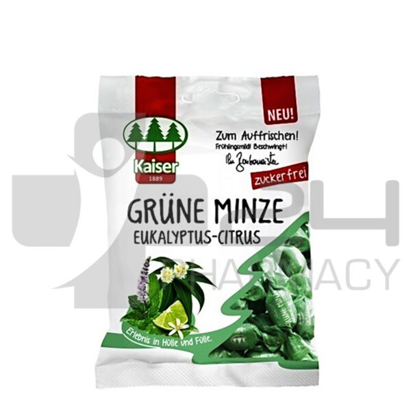 KAISER GRUNE MINZE ΚΑΡΑΜΕΛΕΣ ΜΕ ΔΥΟΣΜΟ ΕΥΚΑΛΥΠΤΟ & LIME 60GR