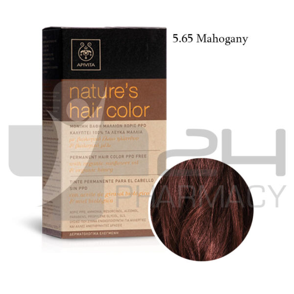 APIVITA NATURES HAIR COLOR 5.65 ΜΑΟΝΙ 50ML