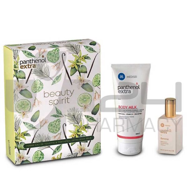 PANTHENOL EXTRA SET FEMME ΓΥΝΑΙΚΕΙΟ ΑΡΩΜΑ 50ML & ΓΑΛΑΚΤΩΜΑ ΣΩΜΑΤΟΣ 200ML