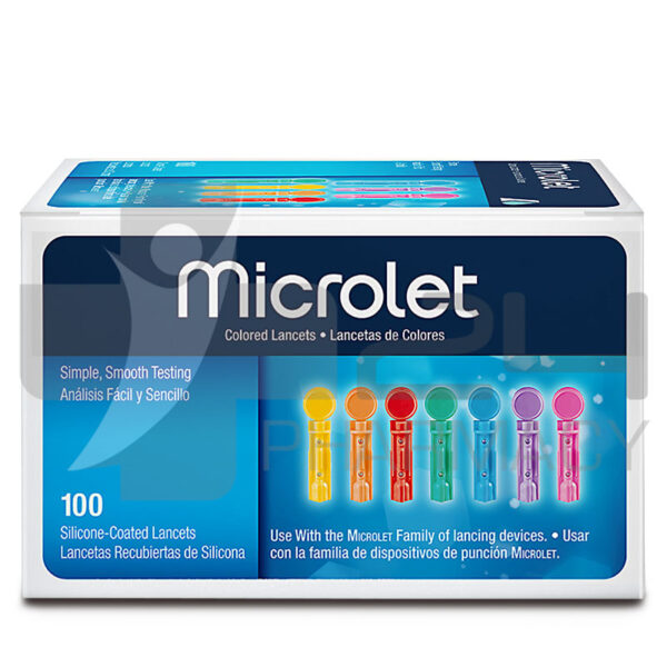 MICROLET ΧΡΩΜΑΤΙΣΤΕΣ ΒΕΛΟΝΕΣ ΜΕΤΡΗΣΗΣ ΣΑΚΧΑΡΟΥ 100 ΤΜΧ