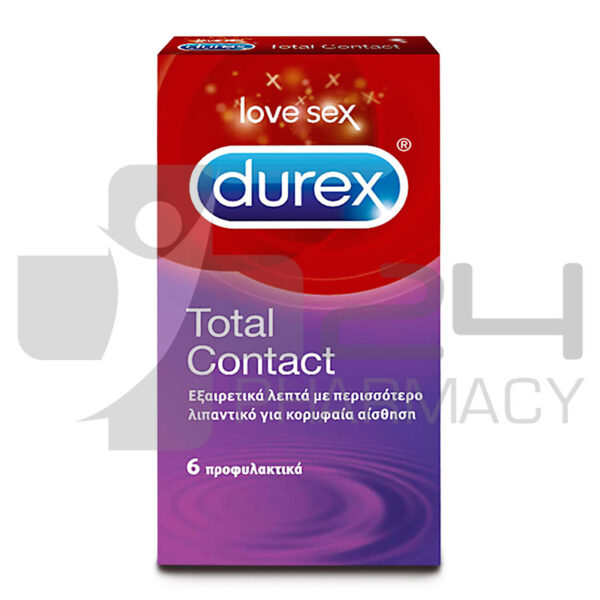 DUREX TOTAL CONTACT ΕΞΑΙΡΕΤΙΚΑ ΛΕΠΤΑ ΠΡΟΦΥΛΑΚΤΙΚΑ ΓΙΑ ΜΕΓΑΛΥΤΕΡΗ ΑΙΣΘΗΣΗ 6ΤΜΧ