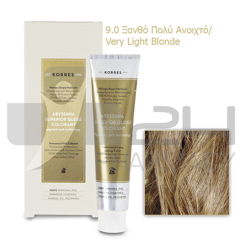 KORRES ABYSSINIA COLORANT ΒΑΦΗ ΜΑΛΛΙΩΝ 9.0 ΞΑΝΘΟ ΠΟΛΥ ΑΝΟΙΧΤΟ 50ML KORRES ABYSSINIA COLORANT ΒΑΦΗ ΜΑΛΛΙΩΝ 9.0 ΞΑΝΘΟ ΠΟΛΥ ΑΝΟΙΧΤΟ 50ML
