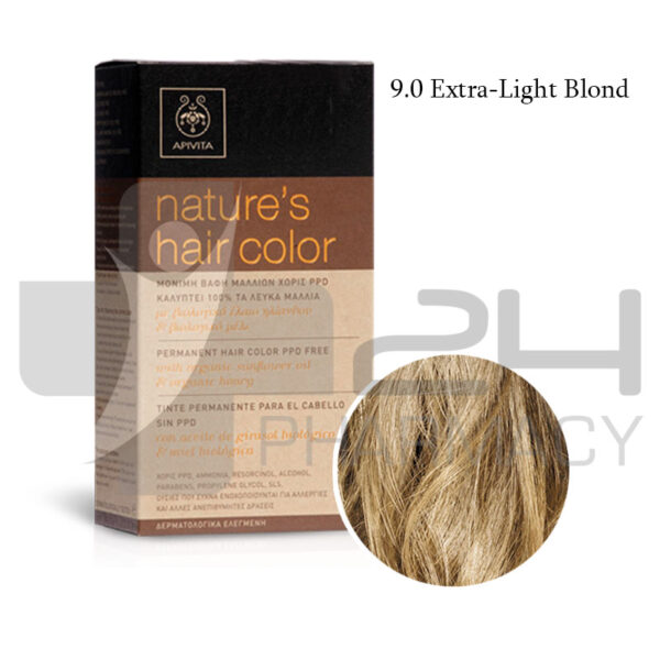 APIVITA NATURES HAIR COLOR 9.0 ΞΑΝΘΟ ΠΟΛΥ ΑΝΟΙΧΤΟ 50ML