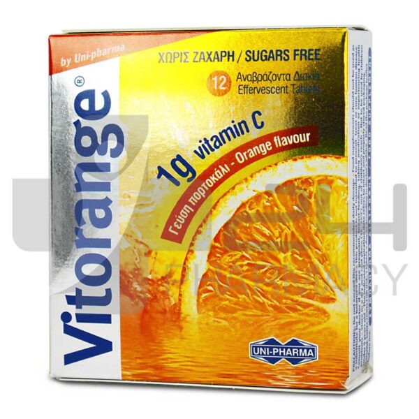VITORANGE 1000MG VITAMIN C 12 ΑΝΑΒΡ. ΔΙΣΚΙΑ