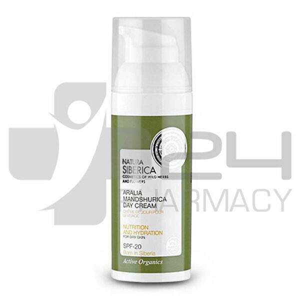 NATURA SIBERICA ARALIA ΚΡΕΜΑ ΗΜΕΡΑΣ ΓΙΑ ΞΗΡΟ ΔΕΡΜΑ SPF20 22+ 50ML