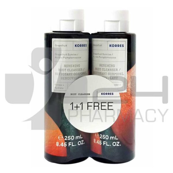 KORRES ΑΦΡΟΛΟΥΤΡΟ ΓΚΡΕΙΠΦΡΟΥΤ 1+1 2X250ML