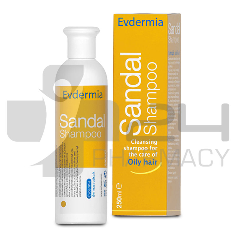 EVDERMIA SANDAL ΣΑΜΠΟΥΑΝ ΓΙΑ ΛΙΠΑΡΑ ΜΑΛΛΙΑ 250ML EVDERMIA SANDAL ΣΑΜΠΟΥΑΝ ΓΙΑ ΛΙΠΑΡΑ ΜΑΛΛΙΑ 250ML