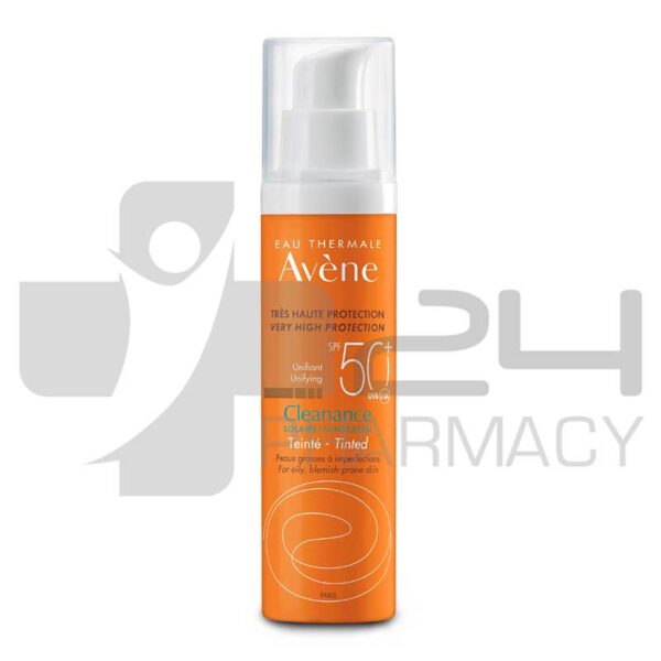 AVENE CLEANANCE SOLAIRE SPF50+ ΜΕ ΧΡΩΜΑ ΓΙΑ ΔΕΡΜΑ ΜΕ ΑΚΜΗ 50ML
