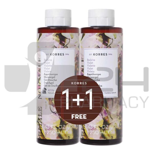 KORRES ΑΦΡΟΛΟΥΤΡΟ ΒΙΟΛΕΤΑ 1+1 2X250ML
