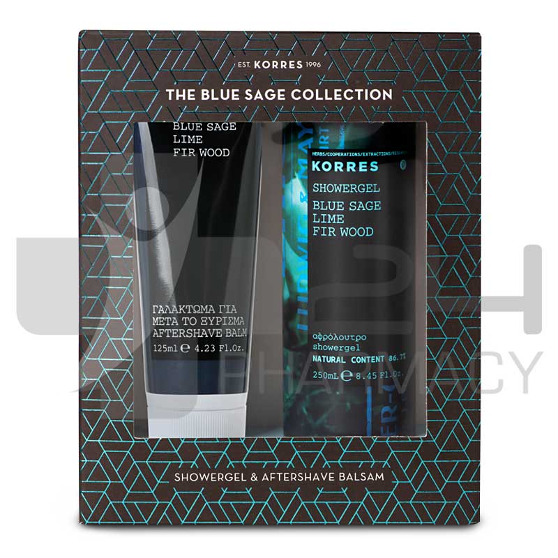 KORRES ΣΕΤ BLUE SAGE ΑΦΡΟΛΟΥΤΡΟ 250ML & AFTERSHAVE BALSAM 125ML KORRES ΣΕΤ BLUE SAGE ΑΦΡΟΛΟΥΤΡΟ 250ML & AFTERSHAVE BALSAM 125ML