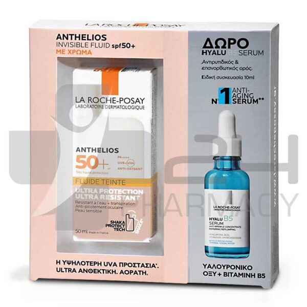 LA ROCHE-POSAY ANTHELIOS ΜΕ ΧΡΩΜΑ SPF50+ 50ML & HYALU SERUM 10ML