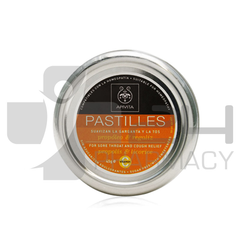 APIVITA PASTILLES ΜΕ ΠΡΟΠΟΛΗ & ΓΛΥΚΥΡΡΙΖΑ 45GR APIVITA PASTILLES ΜΕ ΠΡΟΠΟΛΗ & ΓΛΥΚΥΡΡΙΖΑ 45GR