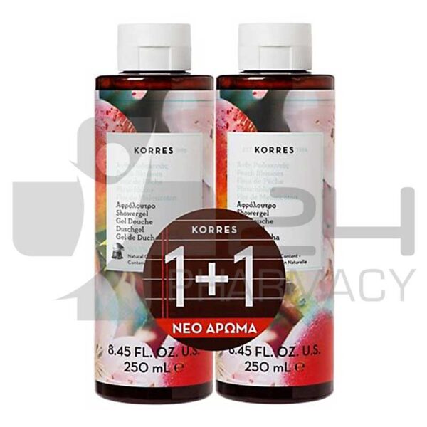 KORRES ΑΦΡΟΛΟΥΤΡΟ ΑΝΘΗ ΡΟΔΑΚΙΝΙΑΣ 1+1 2X250ML
