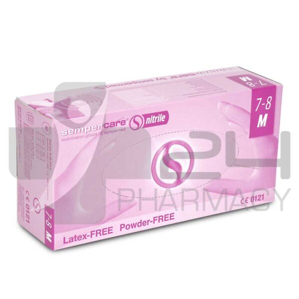 SEMPERCARE ΓΑΝΤΙΑ ΧΩΡΙΣ ΠΟΥΔΡΑ ΜΠΛΕ MEDIUM 100ΤΜΧ