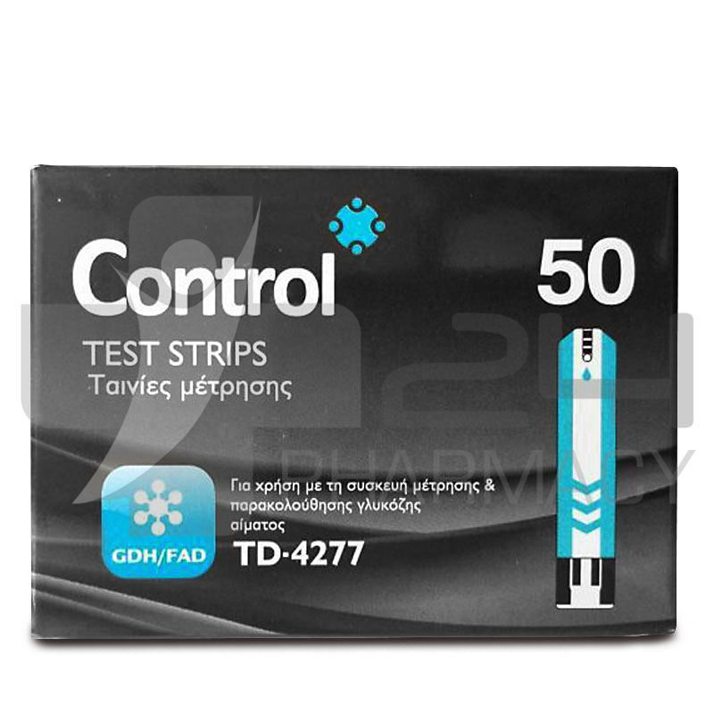 CONTROL ΤΑΙΝΙΕΣ ΜΕΤΡΗΣΗΣ ΣΑΚΧΑΡΟΥ 50 ΤΜΧ CONTROL ΤΑΙΝΙΕΣ ΜΕΤΡΗΣΗΣ ΣΑΚΧΑΡΟΥ 50 ΤΜΧ