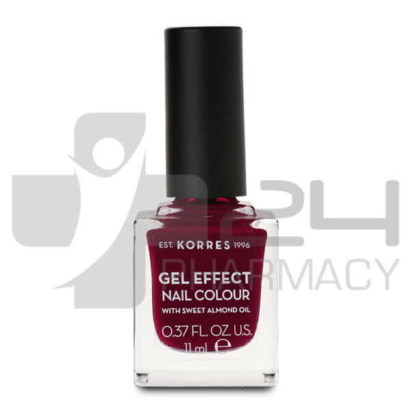 KORRES GEL EFFECT ΒΕΡΝΙΚΙ ΝΥΧΙΩΝ 59-WINE RED 11ML