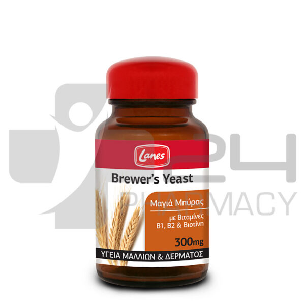 LANES BREWER'S YEAST ΜΑΓΙΑ ΜΠΥΡΑΣ ΓΙΑ ΥΓΕΙΑ ΜΑΛΛΙΩΝ & ΔΕΡΜΑΤΟΣ 200 ΤΑΜΠΛΕΤΕΣ