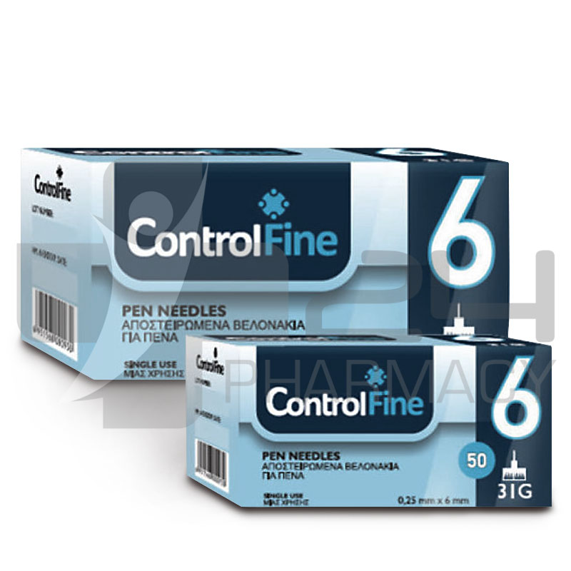 CONTROLFINE ΒΕΛΟΝΕΣ ΜΕΤΡΗΣΗΣ ΣΑΚΧΑΡΟΥ 6MM 100ΤΜΧ CONTROLFINE ΒΕΛΟΝΕΣ ΜΕΤΡΗΣΗΣ ΣΑΚΧΑΡΟΥ 6MM 100ΤΜΧ