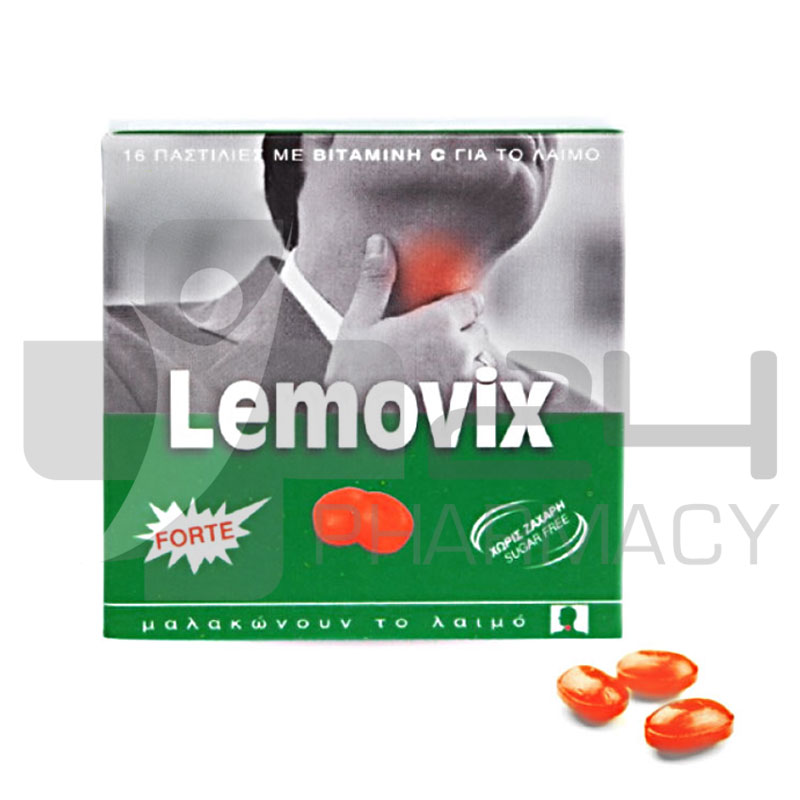 LEMOVIX ΠΑΣΤΙΛΙΕΣ FORTE & ΒΙΤΑΜΙΝΗ C ΓΙΑ ΤΟ ΛΑΙΜΟ 40GR LEMOVIX ΠΑΣΤΙΛΙΕΣ FORTE & ΒΙΤΑΜΙΝΗ C ΓΙΑ ΤΟ ΛΑΙΜΟ 40GR
