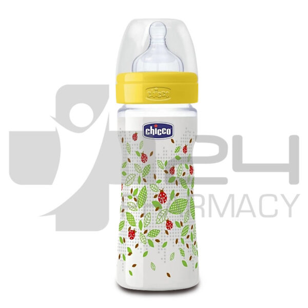 CHICCO WELL BEING ΠΛΑΣΤΙΚΟ ΜΠΙΜΠΕΡΟ ΜΕ ΘΗΛΗ ΣΙΛΙΚΟΝΗΣ 250ML
